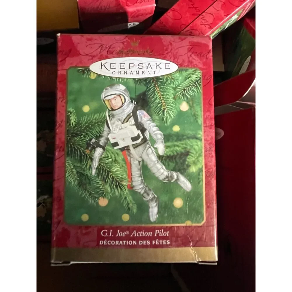 Vintage G.I. Joe Action Pilot Hallmark Christmas Holiday Ornament 2000 New Boxed